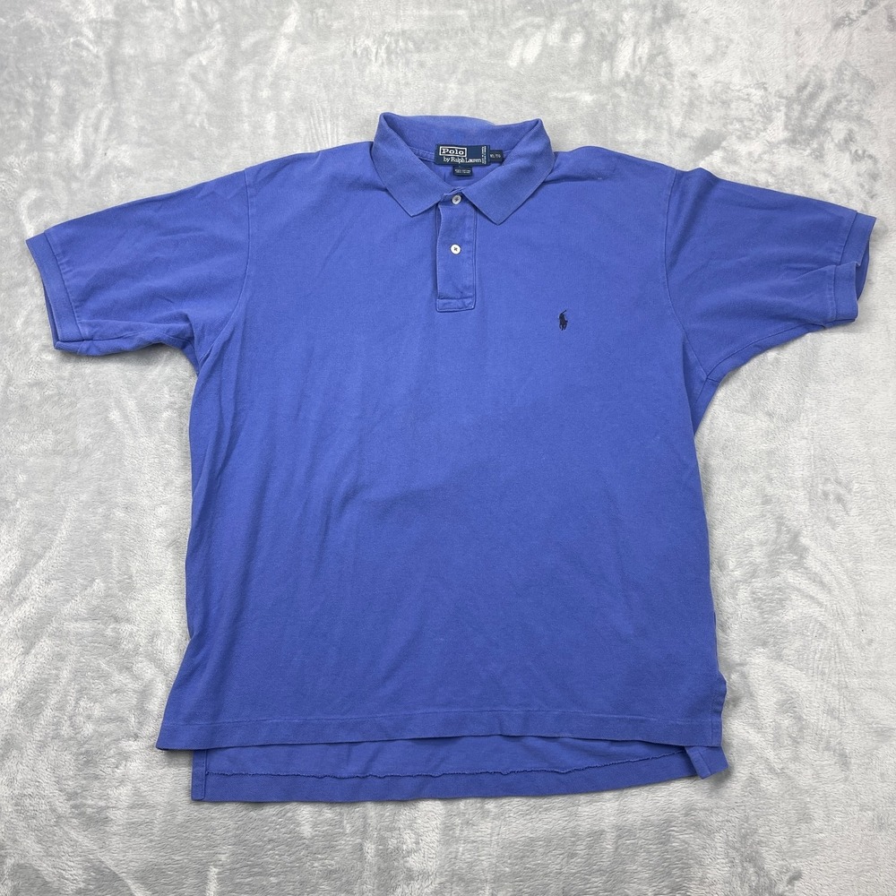 Polo by Ralph Lauren Polo Shirt‎ Mens XL Blue Golf Performance Black Pony Logo
